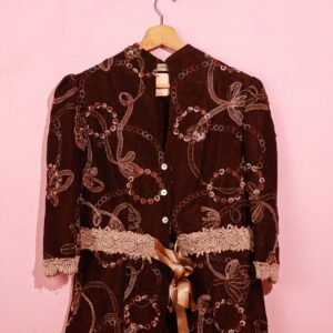 Vestido Cafe con Diseño