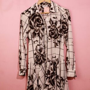 Vestido Rosas Blanco