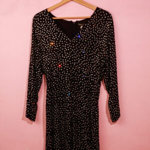 Vestido Piedras Negro